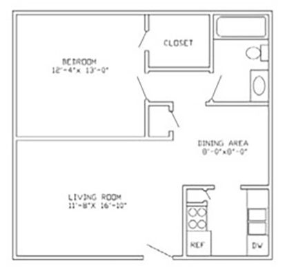 the floor plan for a two bedroom apartment at The Villa La Paz Apartments